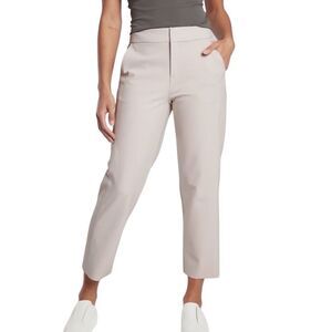 Athleta Beige Stellar Straight Crop Pants New Size 10